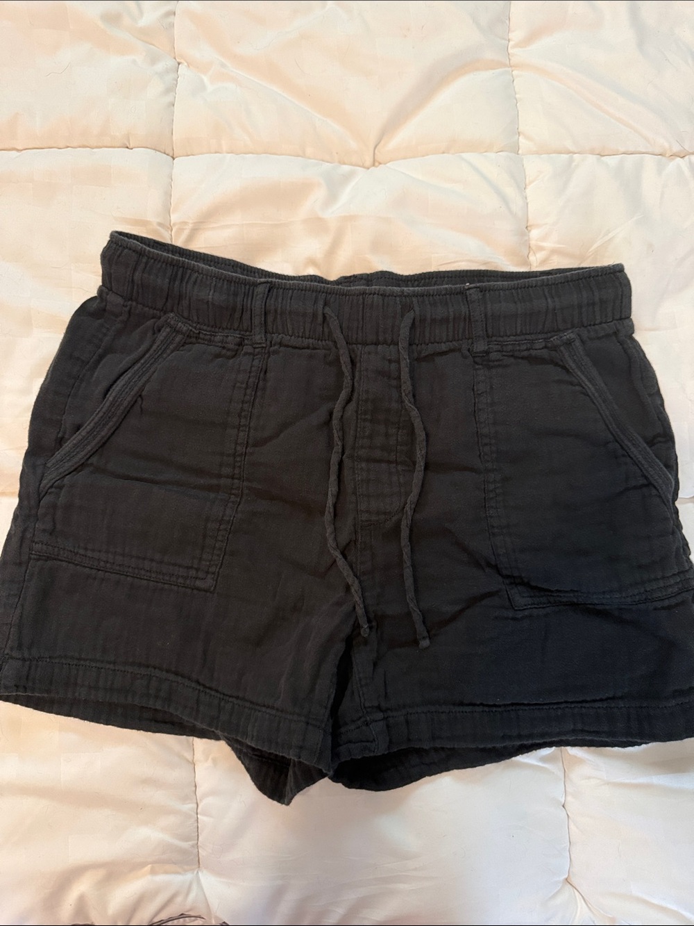 Old Navy Black Elastic Drawstring Athletic Shorts